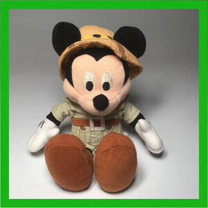 N-277☆ ミッキーマウス探検服　ミッキーマウス　ミッキー　ディズニーキャラクター　ぬいぐるみ　Disney　ディズニー　人気キャラクター