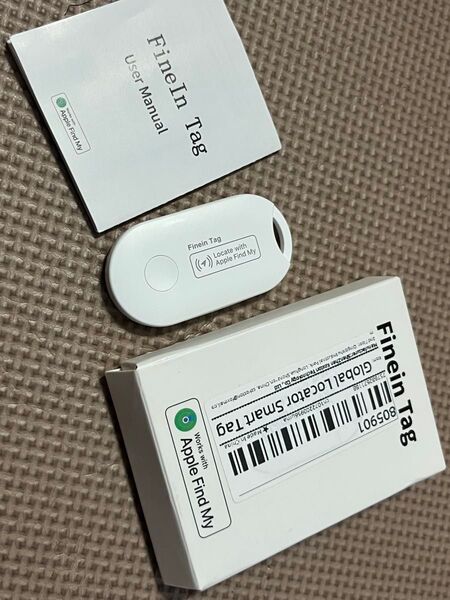 apple iOS用 ミニGPSトラッカー スマートタグキー finein tag 紛失、盗難防止などに
