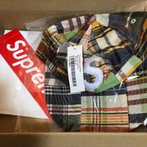 【新品】19ss Supreme Cap Patchwork Madras S Logo 6-Panel シュプリーム キャップ 帽子_画像2