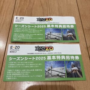 すべりZO 二枚セットE-ZO FUKUOKA 2025シーズンシート招待券