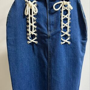 Aymmy in the batty girls レースアップ デニムスカート