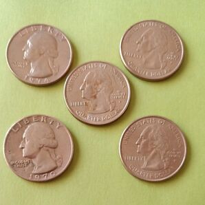 アメリカ 25セント コイン