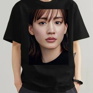 綾瀬はるか Tシャツ ブラック XL