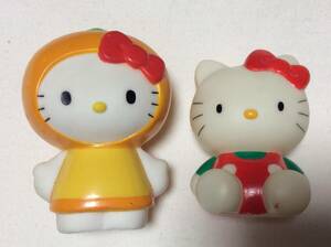 ☆☆9　ハローキティ/HELLO KITTY　ソフビ　2個セット　サンリオ　キティちゃん　送220円～