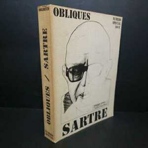 [.]Obliques Sartre /o yellowtail k Sartre special collection foreign book large French 