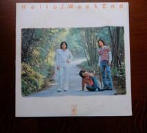 LP1枚です。Hello！　Weekend。山本厚太郎。ウイークエンド。岬めぐり。歌詞カード有り。odyssey_画像1