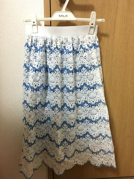 大阪セレクトショップエッジライン購入綺麗なレースロングスカートフリーサイズ