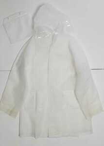 188 иен отправка * Bay sia покупка товар ранец соответствует плащ мужчина девочка прозрачный . белый цвет . перо 120 ранец пальто 