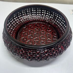 【新品・未使用】藍胎漆器 久留米「九藍」丸籠菓子浅鉢