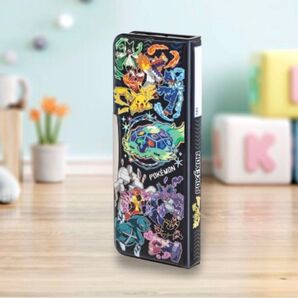 【最後の1品】新品・未使用品 ショウワノート ポケットモンスター うす型 筆箱 両面開き 黒①
