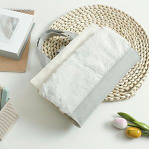 看護師レビューブックカバー 限定極ふわボア生地