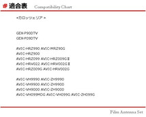 ■□ AVIC-HRV200 カロッツェリア 地デジ フィルムアンテナ GT16 カプラ コードセット 取説 ガラスクリーナー付 送料無料 □■_画像3