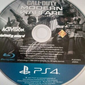 コールオブデューティ cod モダン・ウォーフェア mw ディスクのみ PS4