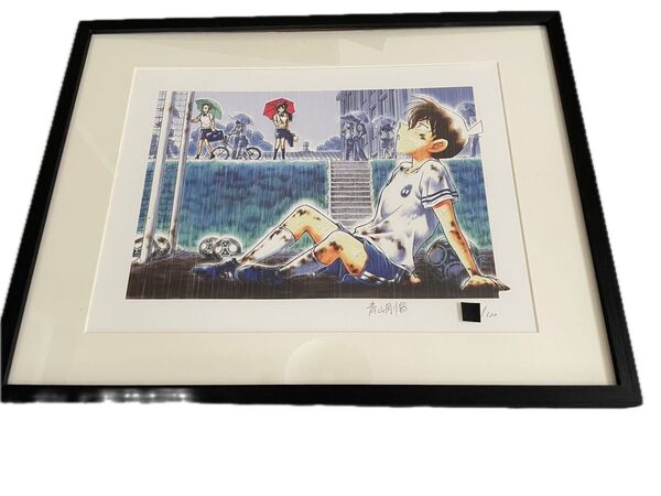 名探偵コナン 青山剛昌 サイン入り 限定100枚 額装複製原画