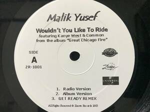 Malik Yusef & Common feat. Kanye West // Would You Like to Ride ?