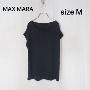 【値下げ◎】 Max Mara / マックスマーラ ビスコース ニット Tシャツ 半袖 セーター Mサイズ レディース トップス
