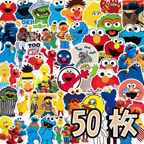 セサミストリート kaws ステッカー お得50枚 防水シール シールパック