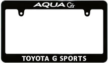 【新品・即決】ブラック ナンバーフレーム TOYOTA トヨタ AQUA G's アクア_画像1