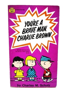 60～70’ｓ ビンテージ SNOOPY スヌーピー コミック本 YOU'RE A BRAVE MAN,CHARLIE BROWN 128ページ位 USA製 英記 BOOK インテリア