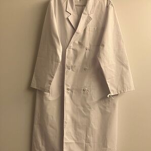 白衣 実験衣 調理衣 ダブルボタンSERVO MR-115 白衣 LLサイズ 保護眼鏡付き