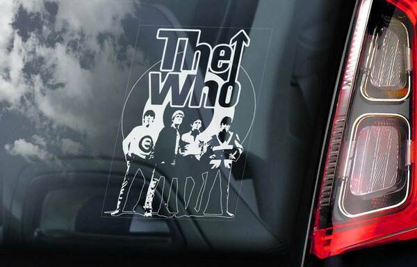 ◆【ザ・フー/The Who】外張り カーステッカー 150×100mm@外貼り カー ステッカー ウインドウ シール Tommy Rock ロックバンド M1@2299