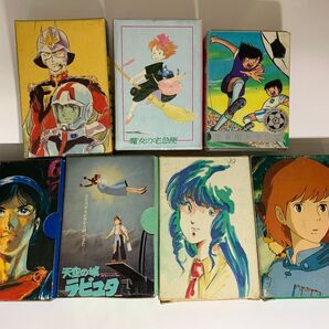 昔のアニメ雑誌の付録トランプ色々、箱は汚れてるが中のトランプはアニメ資料になるかも。