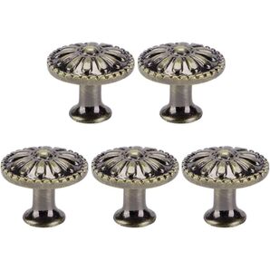 引き出しノブ アンティーク 家具 キャビネット 食器棚 ドレッサー 5個 DIY