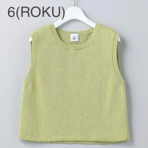 6(ROKU) PICOT NO SLEEVE KNIT PULLOVER
