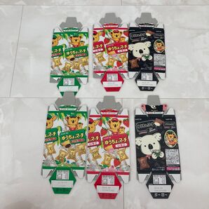 LOTTE ゆうちょのマーチ 外箱のみ 6枚セット チョコレート いちご コアラのマーチ