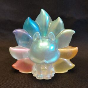 【オブジェ】九尾の狐 虹ver No.321【エポキシレジン製】