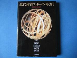 近代体育スポーツ年表　三訂版　岸野雄三ほか　大修館書店