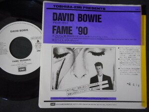 9720【EP】デヴィッド・ボウイ DAVID BOWIE／FAME '90 フェイム'90／スぺイス・オディティ／プロモ盤　非売品　PRP-1506