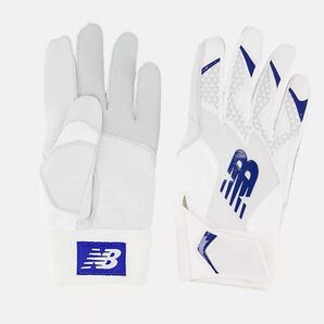 New Balance 白×青 Lサイズ バッティンググローブ 大谷翔平 モデル ★ ニューバランス 野球 グラブ