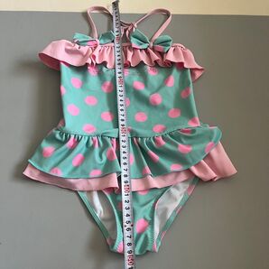 女の子 水着 ワンピース フリル 水玉