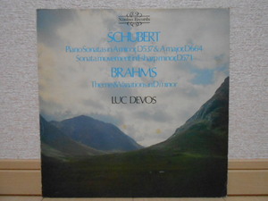 英NIMBUS 2129 リュック・デヴォ シューベルト ピアノ・ソナタ第4&13&8番 優秀録音 オリジナル盤
