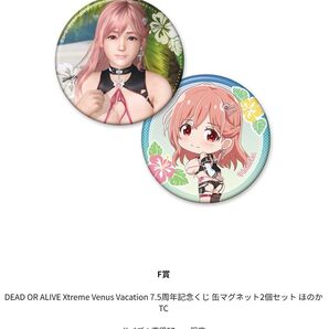 DEAD OR ALIVE Xtreme Venus Vacation 7.5周年記念くじ 缶マグネット2個セット ほのかTC