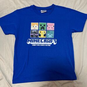 マインクラフト マイクラ 半袖 Tシャツ 160cm 新品 未使用 クリーパー ブルー