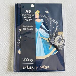 新品★ Smiggle スミグル シンデレラ 鍵付きノート