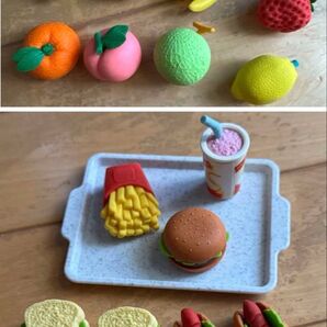 消しゴム 食べ物セット