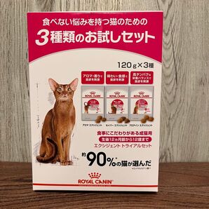 ロイヤルカナン 猫 エクシジェント トライアルセット 120g 3種