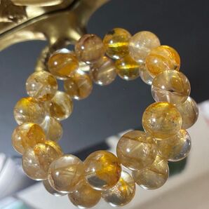 ゴールデンヒーラー(ライモナイトインクォーツ) 天然石 ブレスレット パワーストーン