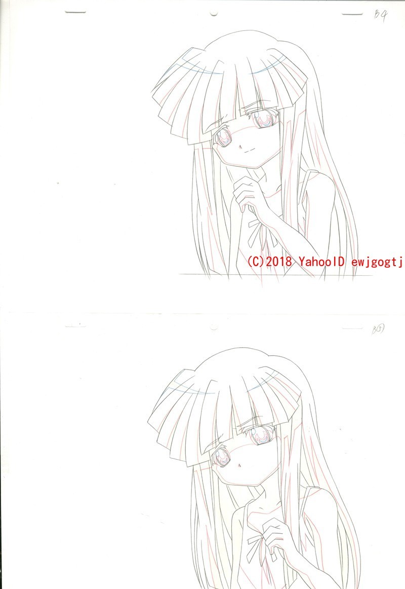 Набор анимаций Higurashi When They Cry ⑱ Осмотр cel анимации, оригинальный макет рисунка, нарисованная от руки иллюстрация, Целевая анимация, Ха ряд, другие