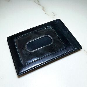 美品 COACH パスケース 定期入れ ブラック レザー カードケース 名刺入れ 革 黒 財布