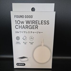 FOUND GOOD 10W WIRELESS CHARGER ワイヤレス充電器 ホワイト