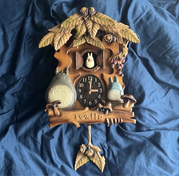 希少 当時物 となりのトトロ 掛け時計 からくり時計 アニメーション 宮崎駿