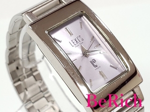 レキシー LEXI'S メンズ 腕時計 紫 パープル 文字盤 SS シルバー クォーツ QZ ウォッチ 【中古】 ht2474