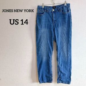 JONES NEW YORK デニムブルー ジーンズ 【US 14】 デニムパンツ 古着