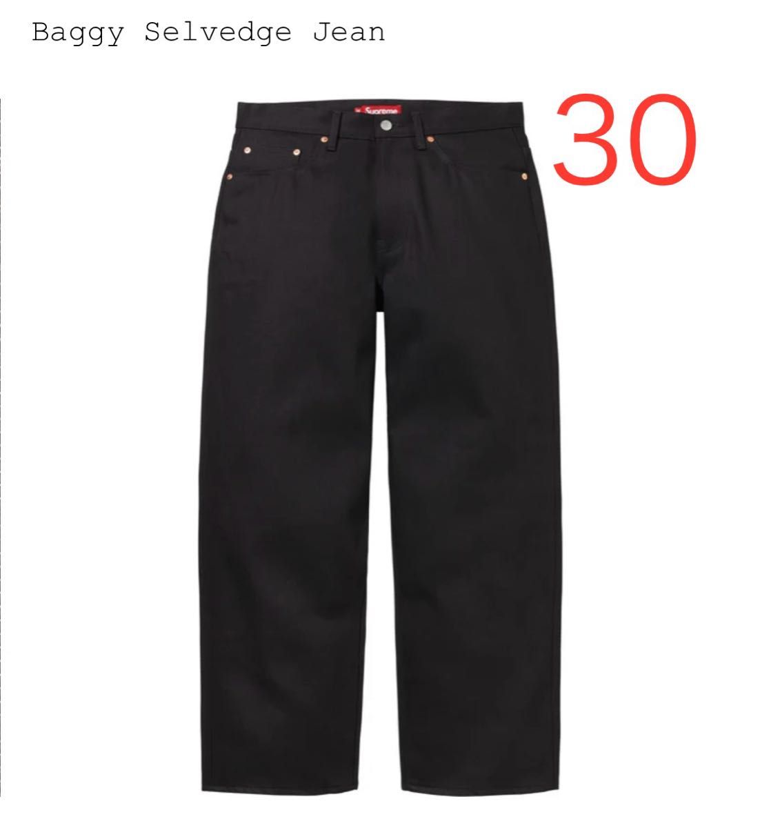 30 黒 Supreme Baggy Denim Short Black 24SS シュプリーム