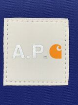 新品 レア A.P.C. x Carhartt カーハート 二つ折り財布 ブルー_画像4