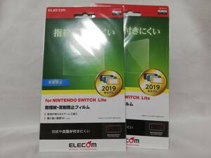 【エレコム・２枚セット】任天堂　Switch Lite用　PETフィルム（防指紋/反射防止）GM-NSLFLF